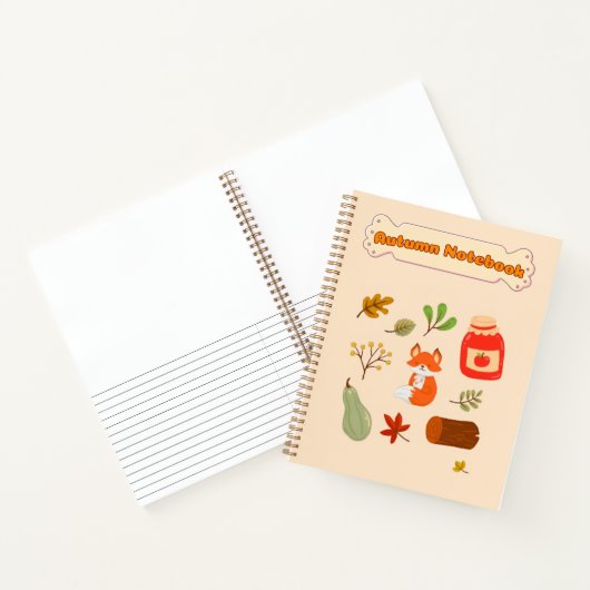 秋のVibeジャーナルのギフトの彼女🤎🥨🍁✨ ノートブック (内部)