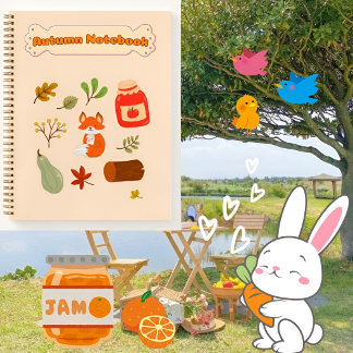 秋のVibeジャーナルのギフトの彼女🤎🥨🍁✨ ノートブック