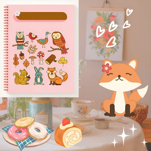 秋のVibeジャーナルのギフトの彼女🌸💗🤎🍁✨ ノートブック