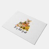 秋のY'all Corgi Pumpkin Thanksgivingだ ドアマット (アングル)
