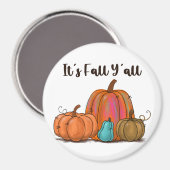 秋のY'all Pumpkins マグネット (正面/裏面)