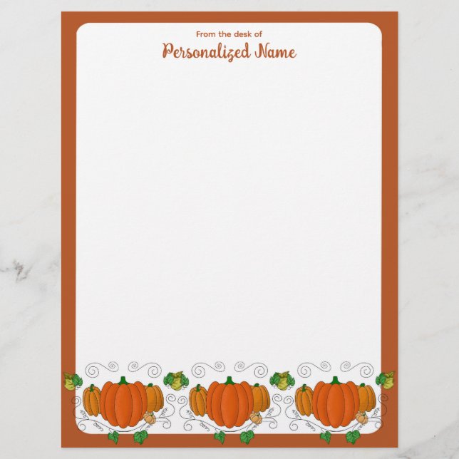 秋のY'all - Unlined レターヘッド (正面)