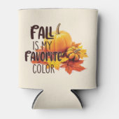 秋はお気に入りの私の色 – カボチャ&離れ 缶クーラー (正面)