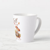 秋はお気に入りの私の色 – マッシュルーム&離れ カフェラテマグ (右アングル)