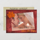 秋はがきを保存 案内ポストカード (正面/裏面)