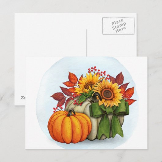 秋はがき ポストカード (正面/裏面)