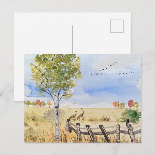 秋はがき ポストカード (正面/裏面)