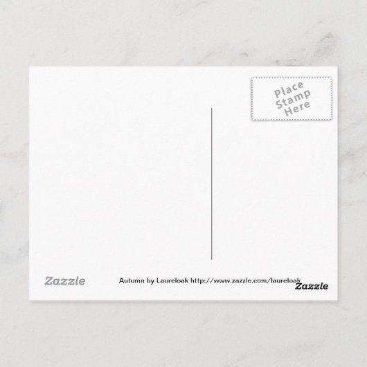 秋はがき ポストカード (裏面)