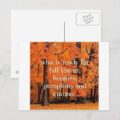 秋はがき ポストカード (正面/裏面)