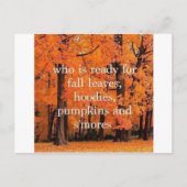 秋はがき ポストカード (正面)