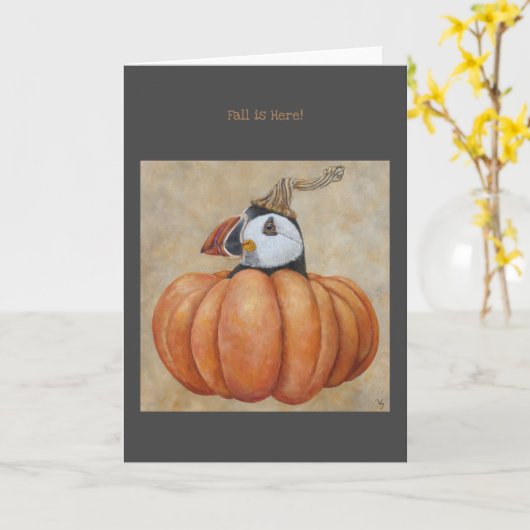 秋はここにある カード (黄色い花)