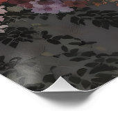 秋はここへフローラウィンドウタイポグラフィアート ポスター (コーナー)