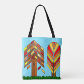 秋はこちら トートバッグ (裏面)