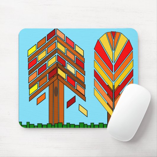 秋はこちら マウスパッド (マウス)