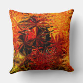 秋はっきりした色抽象芸術 クッション (裏面)