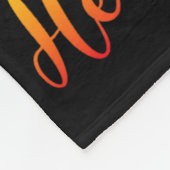 秋はイエスのために彼は秋の葉クリスチャンギを決して見ない フリースブランケット (角)