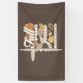 秋はイエスのために決して葉しない  横断幕 (縦)