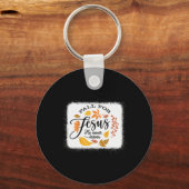 秋はイエスのために決して葉ない キーホルダー (正面)