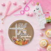 秋はイエスのために、彼は決して葉1   ペーパープレート (パーティー)