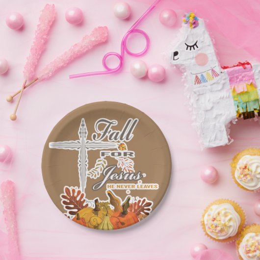 秋はイエスのために、彼は決して葉1   ペーパープレート (パーティー)
