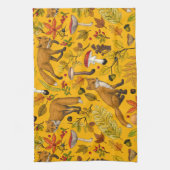 秋はオレンジ色 キッチンタオル (縦)