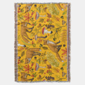 秋はオレンジ色 スローブランケット (正面縦)