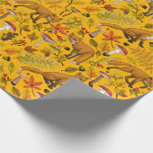 秋はオレンジ色 ラッピングペーパー (角)