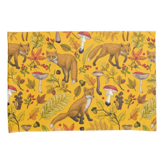 秋はオレンジ色 枕カバー (正面右)