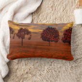 秋はカエデの木の芸術のギフトを着色します ランバークッション (ブランケット)