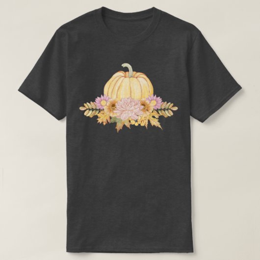 秋はカボチャ Tシャツ (デザイン正面)