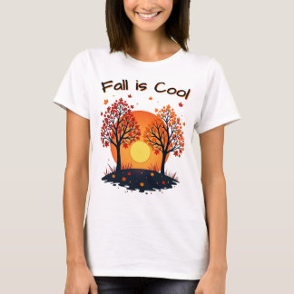 秋はクール - 季節の紅葉 Tシャツ