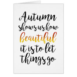 秋はグリーティングカードの美しさを見せる