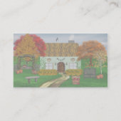 秋はコテージの名刺をかやぶきにしました 名刺 (裏面)