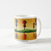 秋はコーヒー・マグをひもでつなぎます コーヒーマグカップ (正面右)