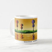 秋はコーヒー・マグをひもでつなぎます コーヒーマグカップ (正面左)