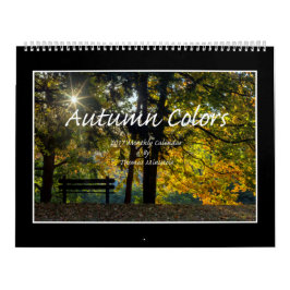 秋はトマスMinutoloによって2017カレンダーを着色します カレンダー