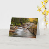 秋はニューハンプシャー州ジェファーソンブルック カード (黄色い花)