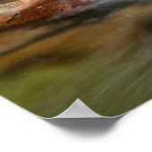 秋はニューハンプシャー州ジェファーソンブルック ポスター (角)