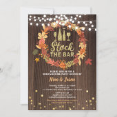 秋はバー感謝祭引っ越し祝いパーティーパーティー 招待状 (正面)