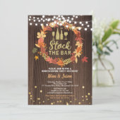秋はバー感謝祭引っ越し祝いパーティーパーティー 招待状 (スタンド正面)