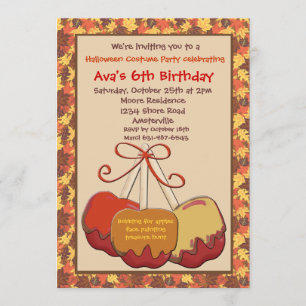 秋はパーティの招待状を扱います 招待状