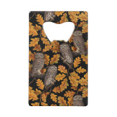 秋はフクロフクロウ黒 クレジットカード栓抜き (裏面)