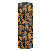 秋はフクロフクロウ黒 タンブラー (裏面)