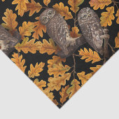 秋はフクロフクロウ黒 薄葉紙 (詳細)