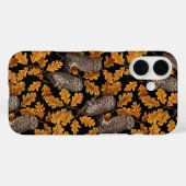 秋はフクロフクロウ黒 Case-Mate iPhoneケース (裏面 (横))