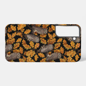 秋はフクロフクロウ黒 SAMSUNG GALAXYケース (裏面横)