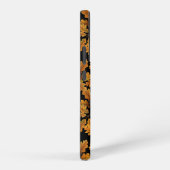 秋はフクロフクロウ黒 SAMSUNG GALAXYケース (右側面)