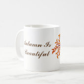 秋はマグが綺麗 コーヒーマグカップ (正面左)