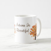 秋はマグが綺麗 コーヒーマグカップ (正面右)