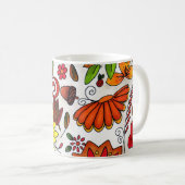 秋はマグを着色します コーヒーマグカップ (正面右)